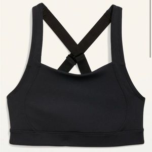 VGUC Old Navy Powersoft High Support Sports Bra Size XL Black